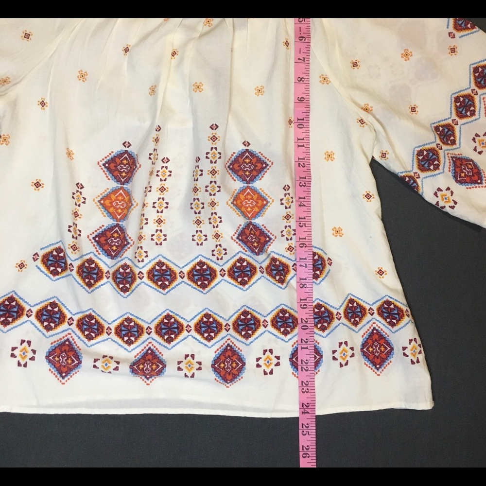 NWT- New Direction Boho Peasant Blouse Top Size L - Picture 6 of 9